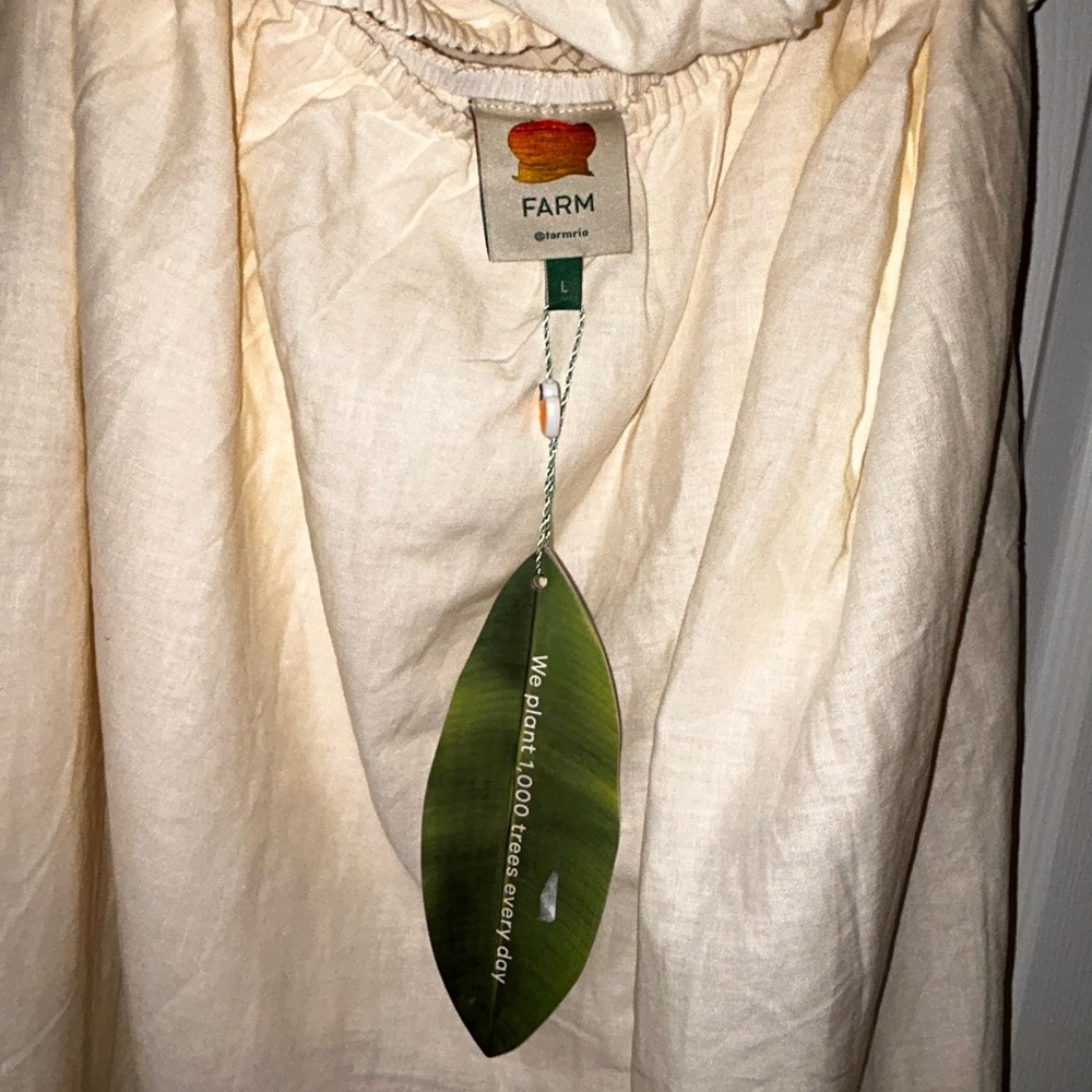 FARM Rio Off-White One Shoulder MaxiDress - Picture 4 of 4